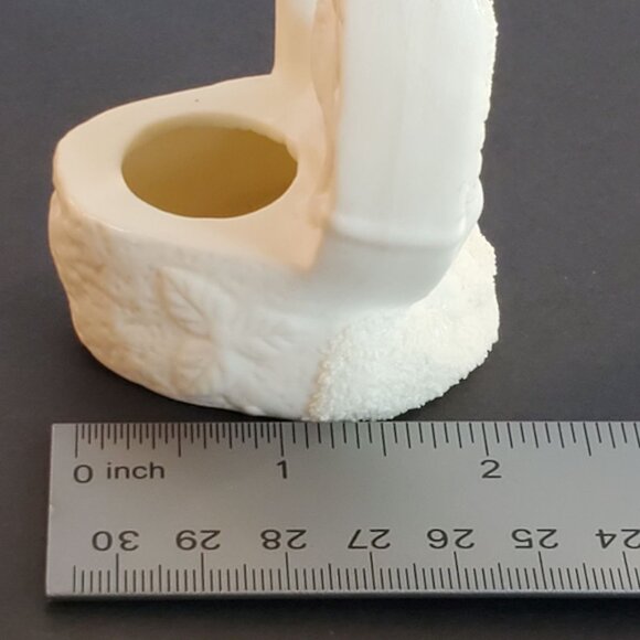 Vintage Christmas JOY Angel Candle Holder Ceramic Collection 1980's Set of 3 - Picture 9 of 14